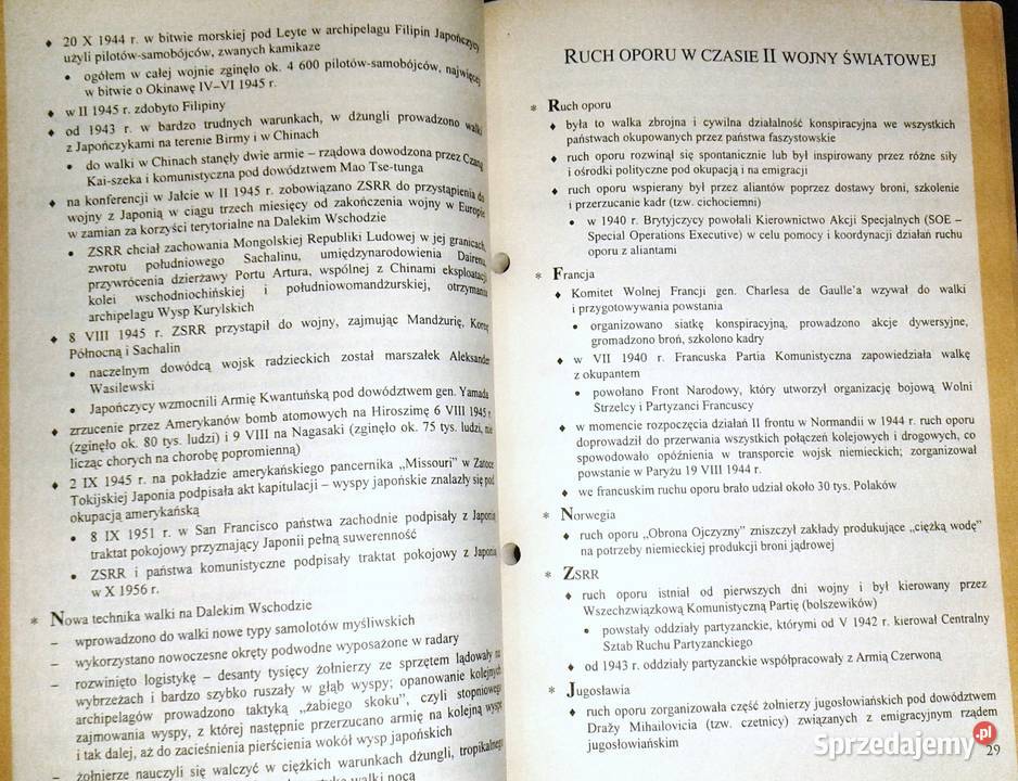 Notatki z lekcji Historia 19391945 Małgorzata Chełm