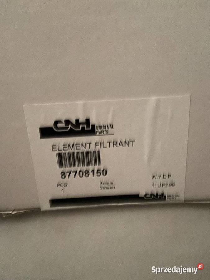 Filtr oleju hydraulicznego CNH 87708150 Case nieuszkodzony Części zamienne Rolnictwo Białystok