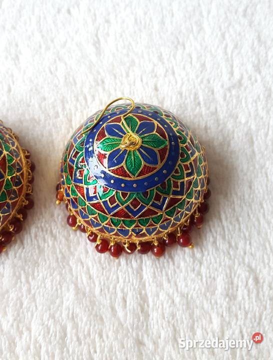 Duże kolczyki indyjskie jhumki jhumka orient zachodniopomorskie Szczecin