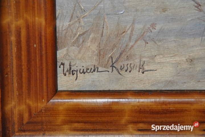 Wojciech Kossak Ułan na Koniu Stary Polski Obraz Kraków