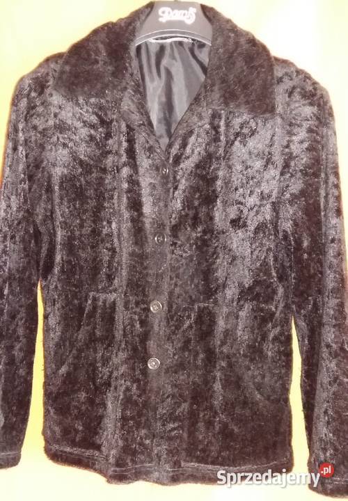 Żakiet futerkowy na podszewceczarnyM czarny Garsonki i kostiumy łódzkie