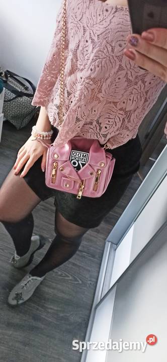 Różowa torebka skórzana kurtka TANIO Warszawa