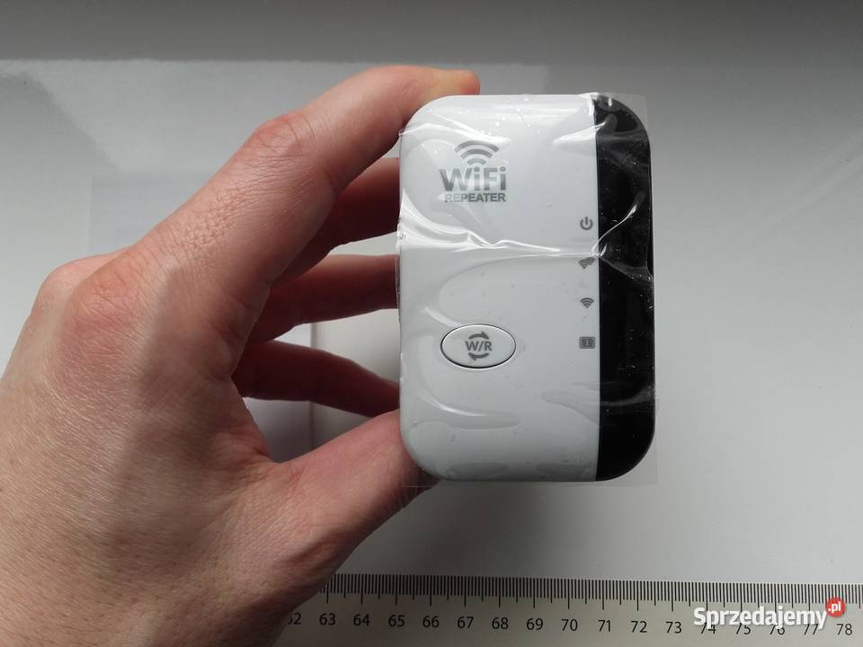 Bezprzewodowy wzmacniacz sygnału WIFI 230V RJ45 Internet i komunikacja Elektronika