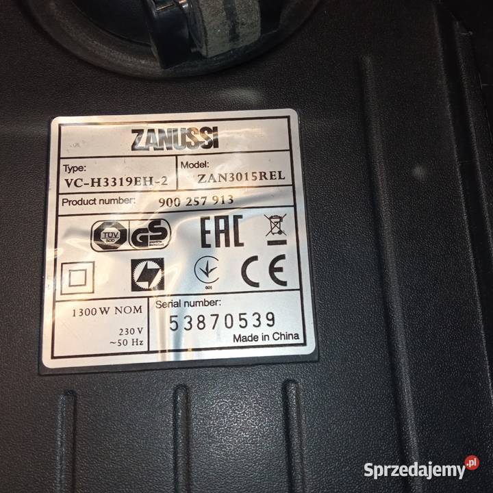 Odkurzacz ZANUSSI COMPACT POWER ZAN3015R 1300W mazowieckie Warszawa