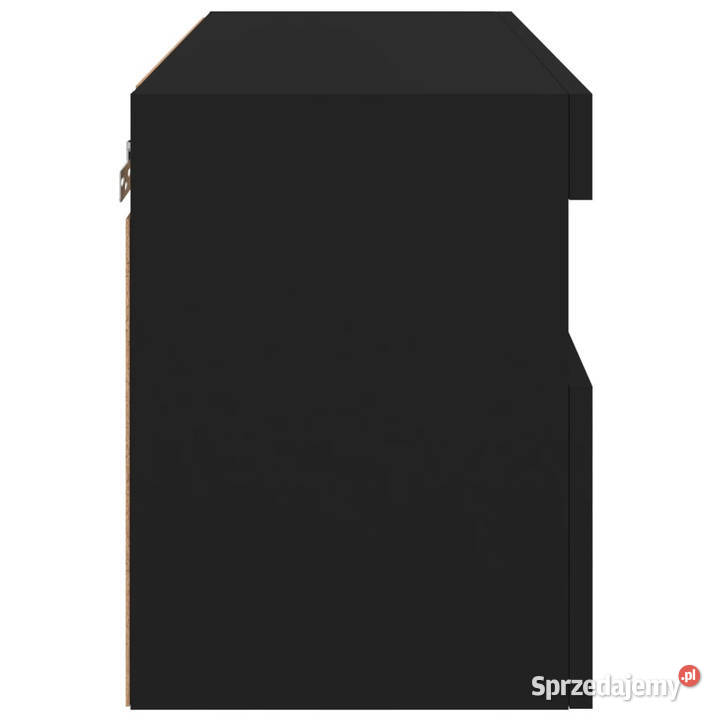 Ścienna szafka TV z LED czarna 60x30x40 WM837185 RTV sprzedam