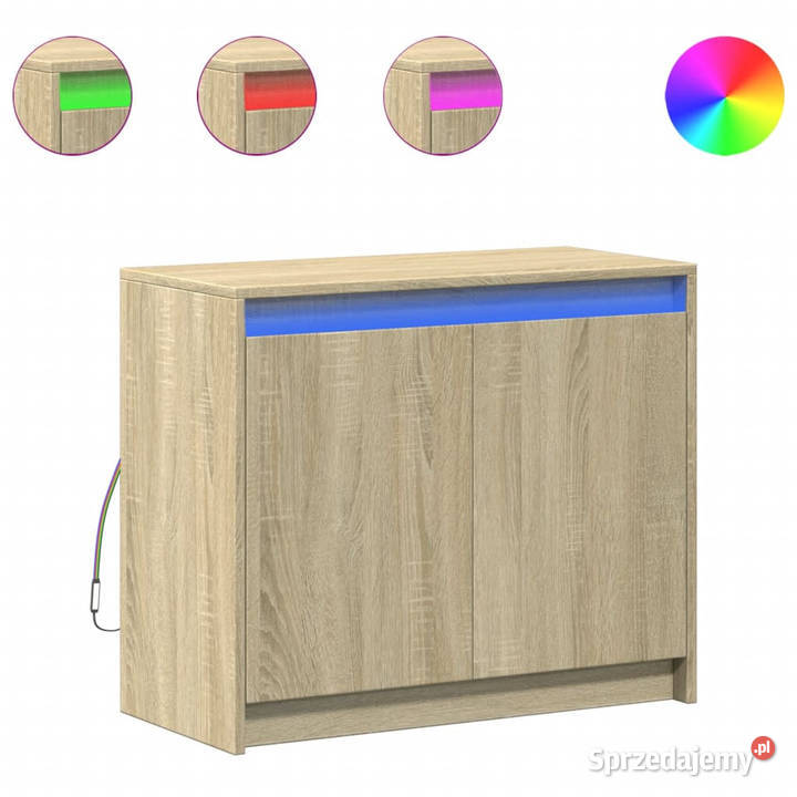 Szafka z LED dąb sonoma 72x34x61 materiał mazowieckie Warszawa sprzedam