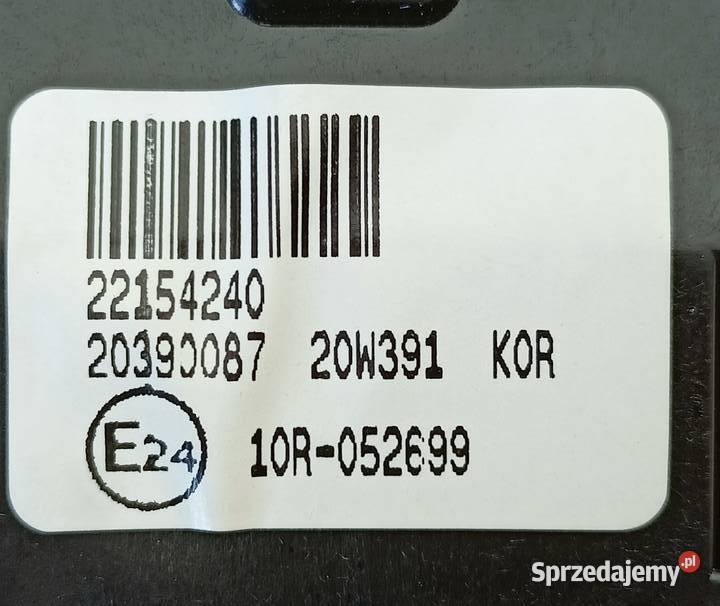 PANEL STEROWANIA SZYB VOLVO FH 4 PRAWY 22154240 Sulechów