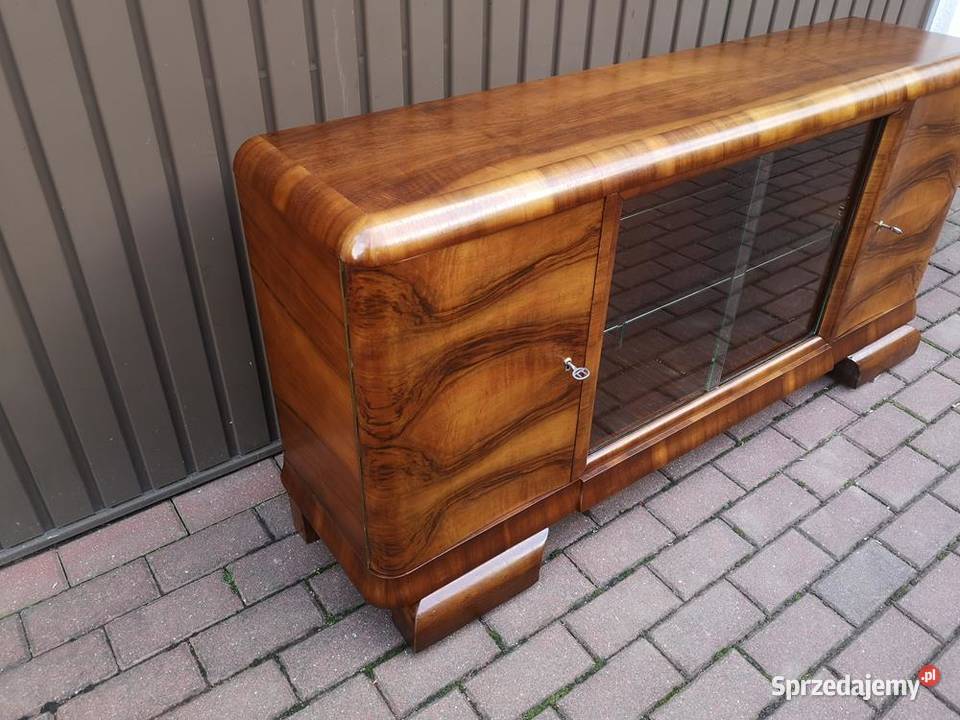Komoda RTV ARTDECO Niska Orzech 152 Stara Antyk Swarzędz sprzedam