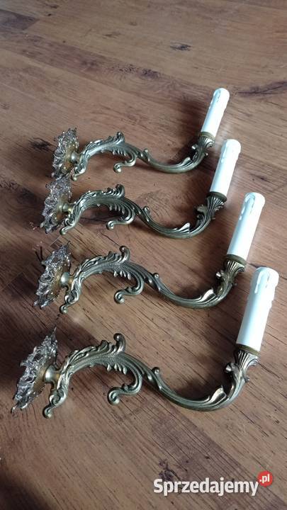 Stare mosiężne kinkiety Włocławek