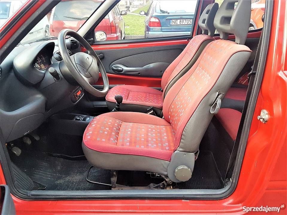 Fiat Seicento Actual 11 KAT 2003 czerwony Elbląg