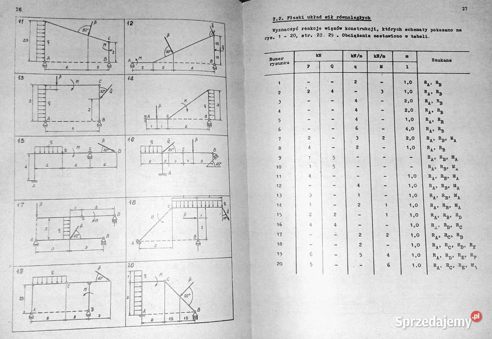 Zbiór zadań z mechaniki ogólnej z odpowiedziami Kultura i Rozrywka Chełm