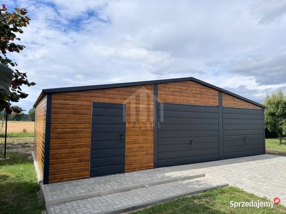 Garaż blaszany 9x5m 2x brama drzwi dach Sprzedaż