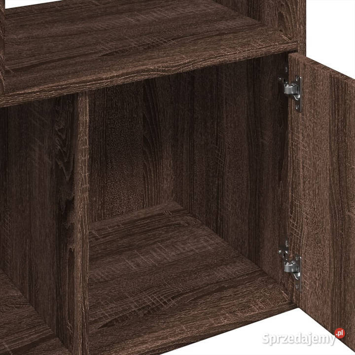 Regał brązowy dąb 70x36x189 materiał