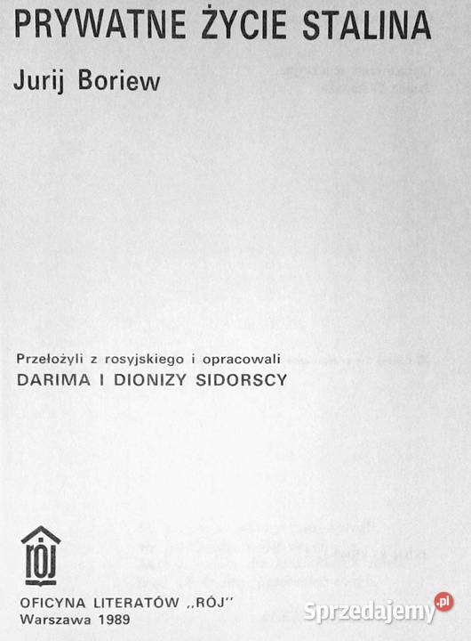 Prywatne życie Stalina Jurij Boriew Chełm