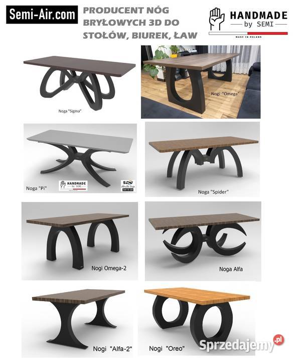 Noga do stołu 3D rama pająk stolika meble 71cm Nogi i nóżki Jeżowe