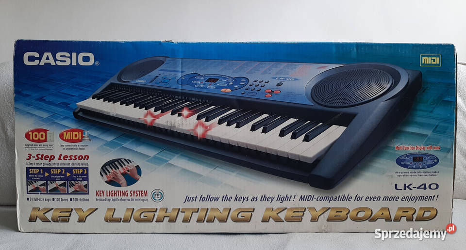 Keyboard CASIO LK40 podświetlane klawisze Lubin