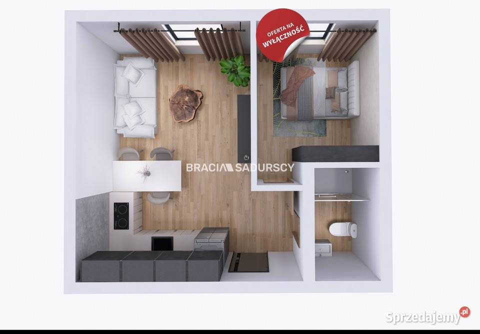 sprzedaży mieszkania 34m2 2 pok Kraków os