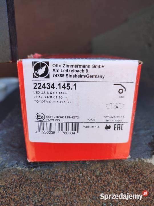 Klocki hamulcowe zimmermann 224341451 Garwolin