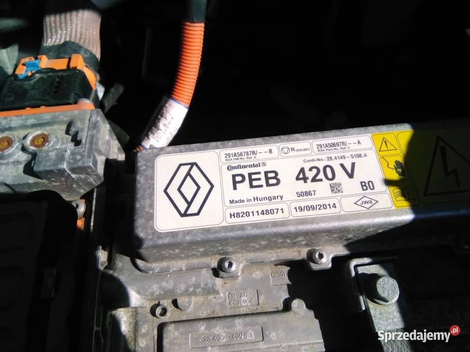 Klapa Renault ZOE osobowe wielkopolskie Września