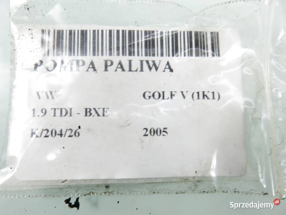 POMPA PALIWA VW GOLF V 19 TDI 1K0919050D