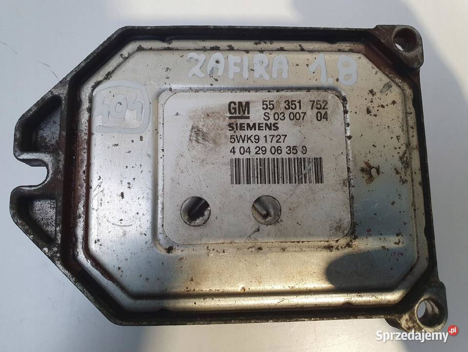 STEROWNIK SILNIKA komputer Opel Zafira A 18 16V Komputery Rudka