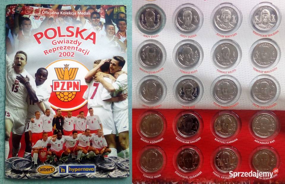 ZESTAW Monety ALBUM Gwiazdy Reprezentacji sport Poradniki, albumy i reportaże Sosnowiec