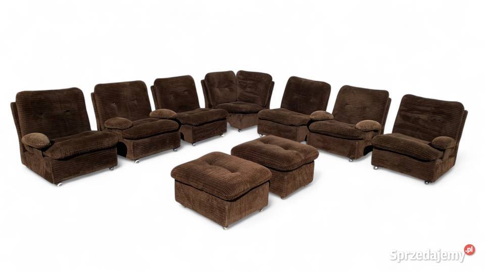 Modułowy narożnik wypoczynkowy vintage lata 70