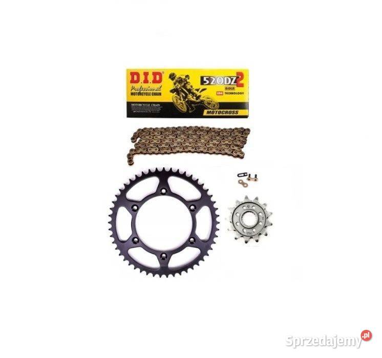 Zestaw napędowy DID złoty Kawasaki KXF250 KX250F Golina Wielka