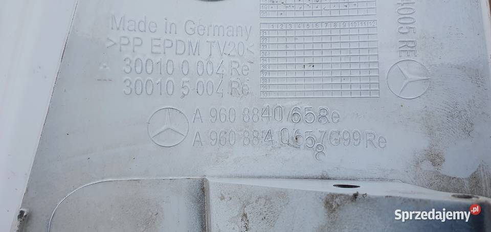 MERCEDES ACTROS MP4 SPOILER OWIEWKA ZDERZAKA Bieleń