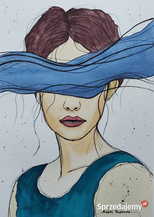 Akwarela Akwarelka Obraz pt Niewidoczna Warszawa sprzedam