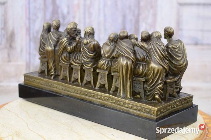 OSTATNIA WIECZERZA Scena z Biblii Figura z Brazu sprzedam