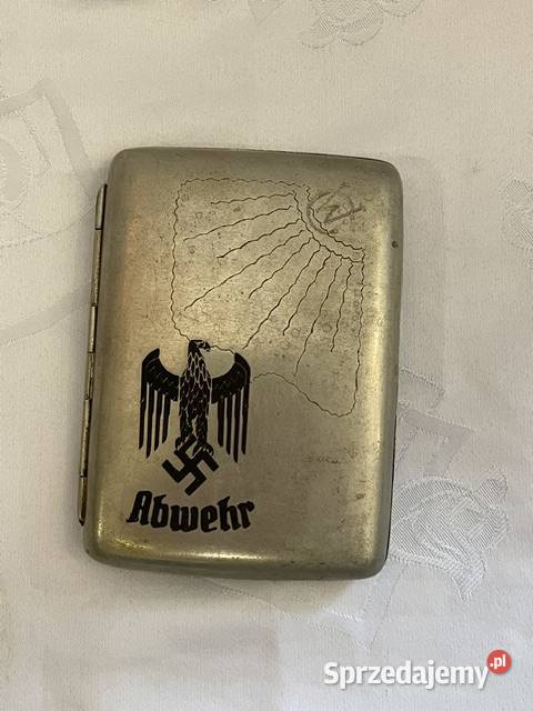 Papierośnica niemiecka III Rzesza Abwehr Kraków