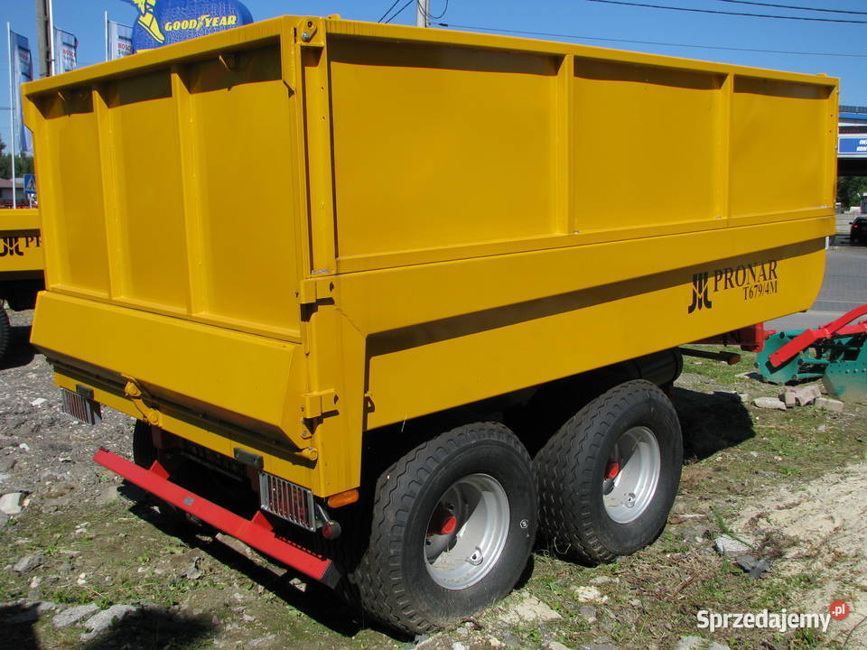 Przyczepa budowlana tandem skorupowa T6794M 85t Opoczno sprzedam