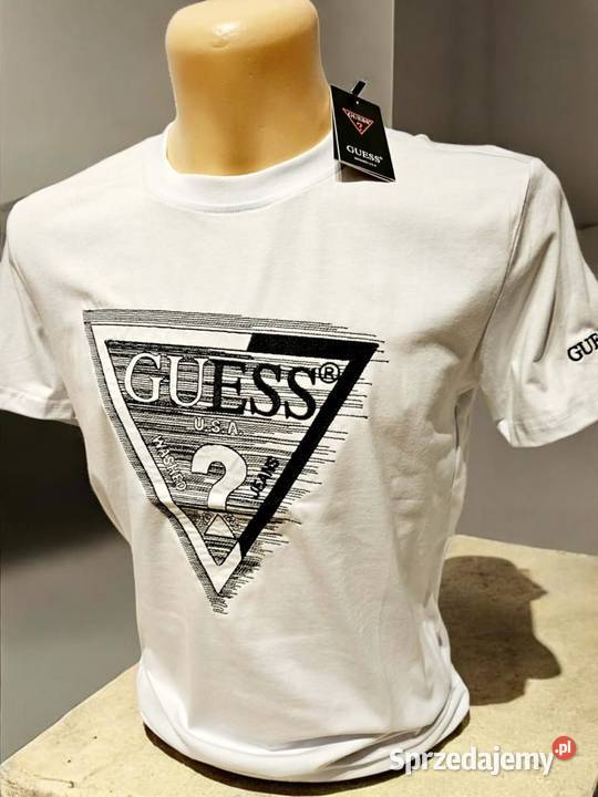 Tshirt męski Guess Regular Fit duże logo rozmiar podlaskie Białystok