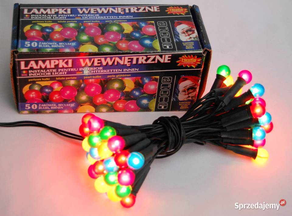 Lampki choinkowe perłowe multicolor Hestia 50 Lublin