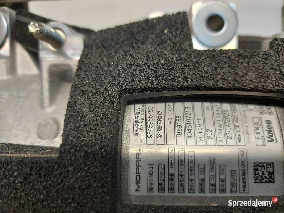 OPEL Grandland II 2024 Kompresor sprężarka Części samochodowe dolnośląskie