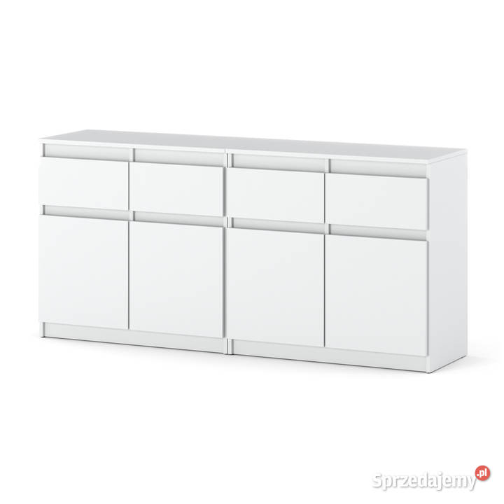 Komoda Biała Szafka 4 Szuflady 160 Pojemna 35cm Elbląg sprzedam