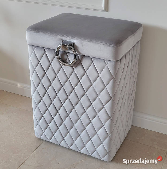 Kufer kosz na pranie bieliźniak Glamour Szary szary Poznań