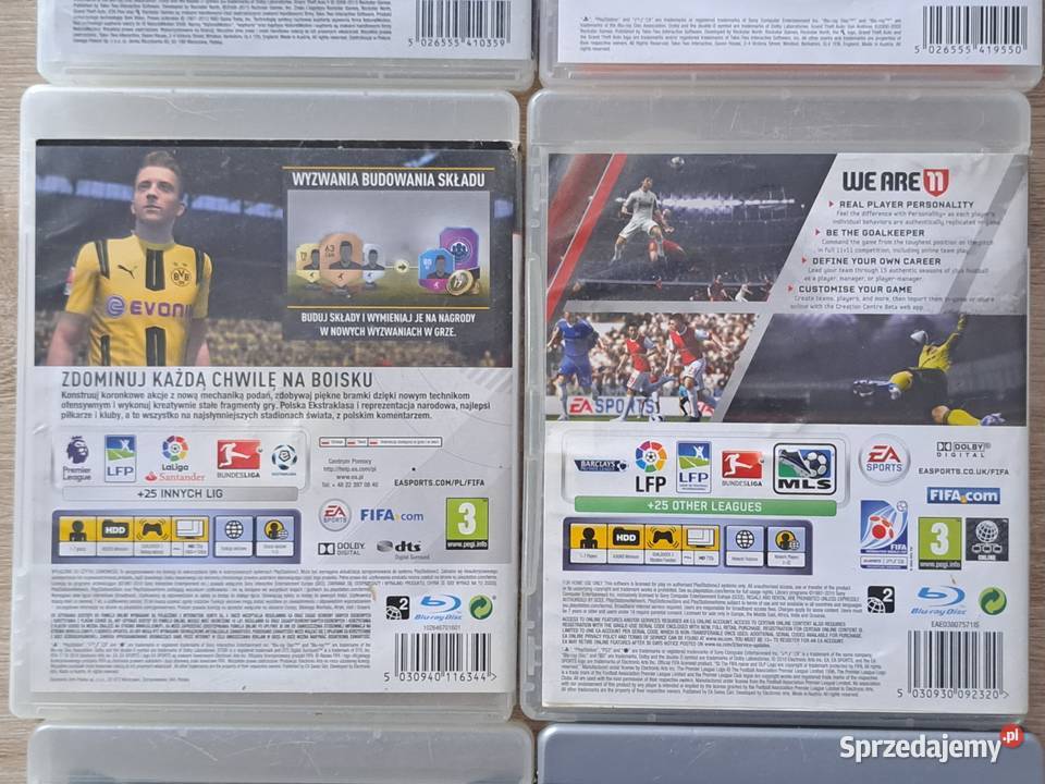 Gry na 3 GTA San Andreas GTA V Fifa 11 17 Gran