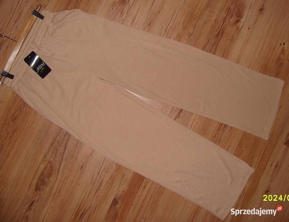 ADAM NOWE szerokie spodnie Capucino r L XL wielkopolskie Rawicz