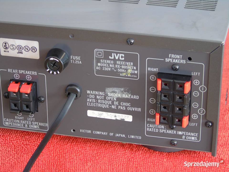 Amplituner JVC RX805 korektor graficzny 320 wat Jasło sprzedam