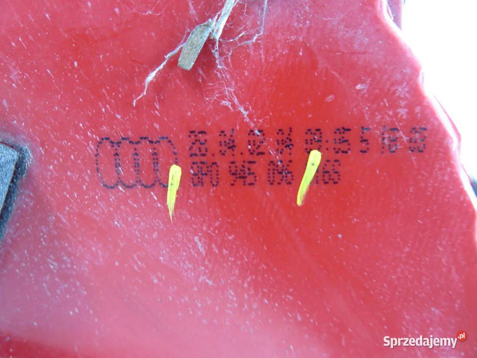 LAMPA PRAWA TYLNA AUDI A3 8P1 8P0945096 Części samochodowe małopolskie