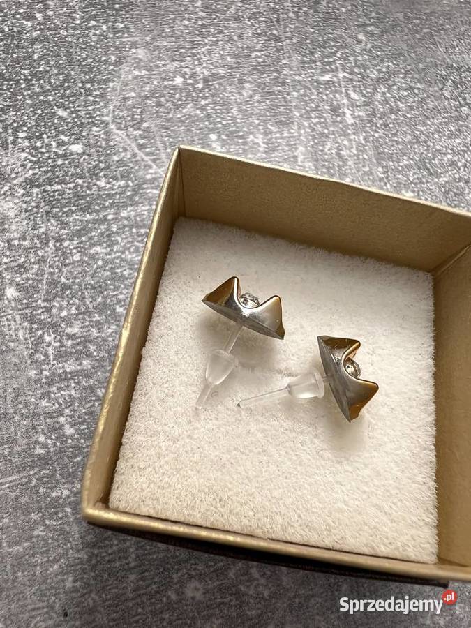 Kolczyki złote z diamentem Zegarki i Biżuteria Jasło