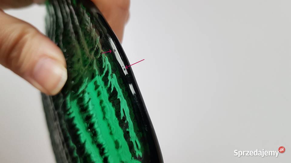 Talerzyk Igloo Ząbkowice kolorowe szkło PRL Dąbrowa Górnicza