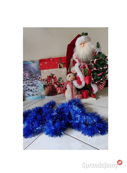 gruby szeroki łańcuch choinkowy na choinkę