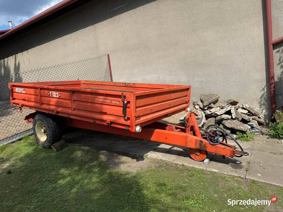 Przyczepa Agromet T 103 z kiprem Sprzeedam nieuszkodzony Bochnia sprzedam