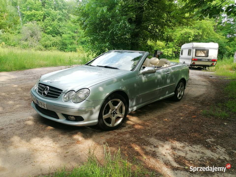 Mercedes Clk 500 cabrio a209 7g niski przebieg podgrzewane fotele mazowieckie Warszawa