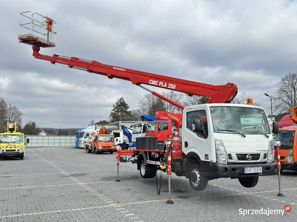 Nissan Cabstar Podnośnik Koszowy 25m CMC PLA 250 manualna Widełki