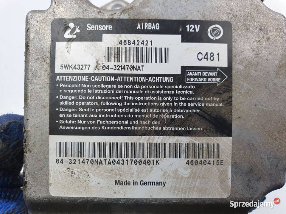 SENSOR AIRBAG ALFA ROMEO 147 46842421 Lipno
