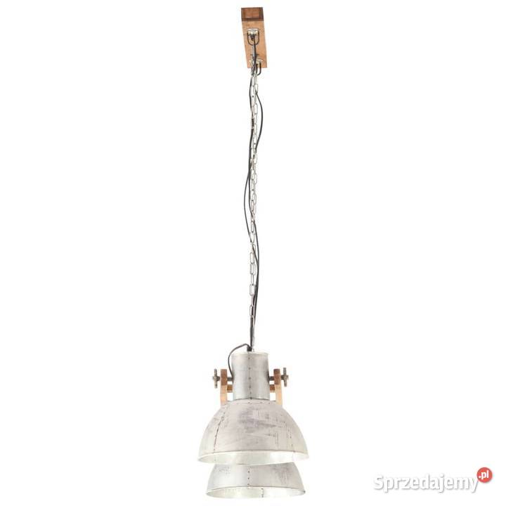 vidaXL Industrialna lampa wisząca 25 W srebrna Warszawa